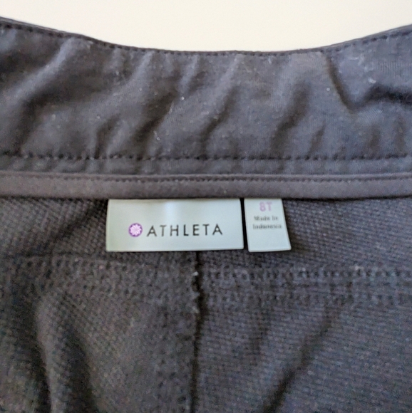Black Athleta workout slim leg pants 8 tall - Picture 12 of 12